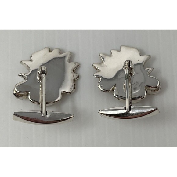 Rooster Cufflinks 925 STERLING SILVER Fratelli Peruzzi Handcrafted in Italy - Picture 4 of 16